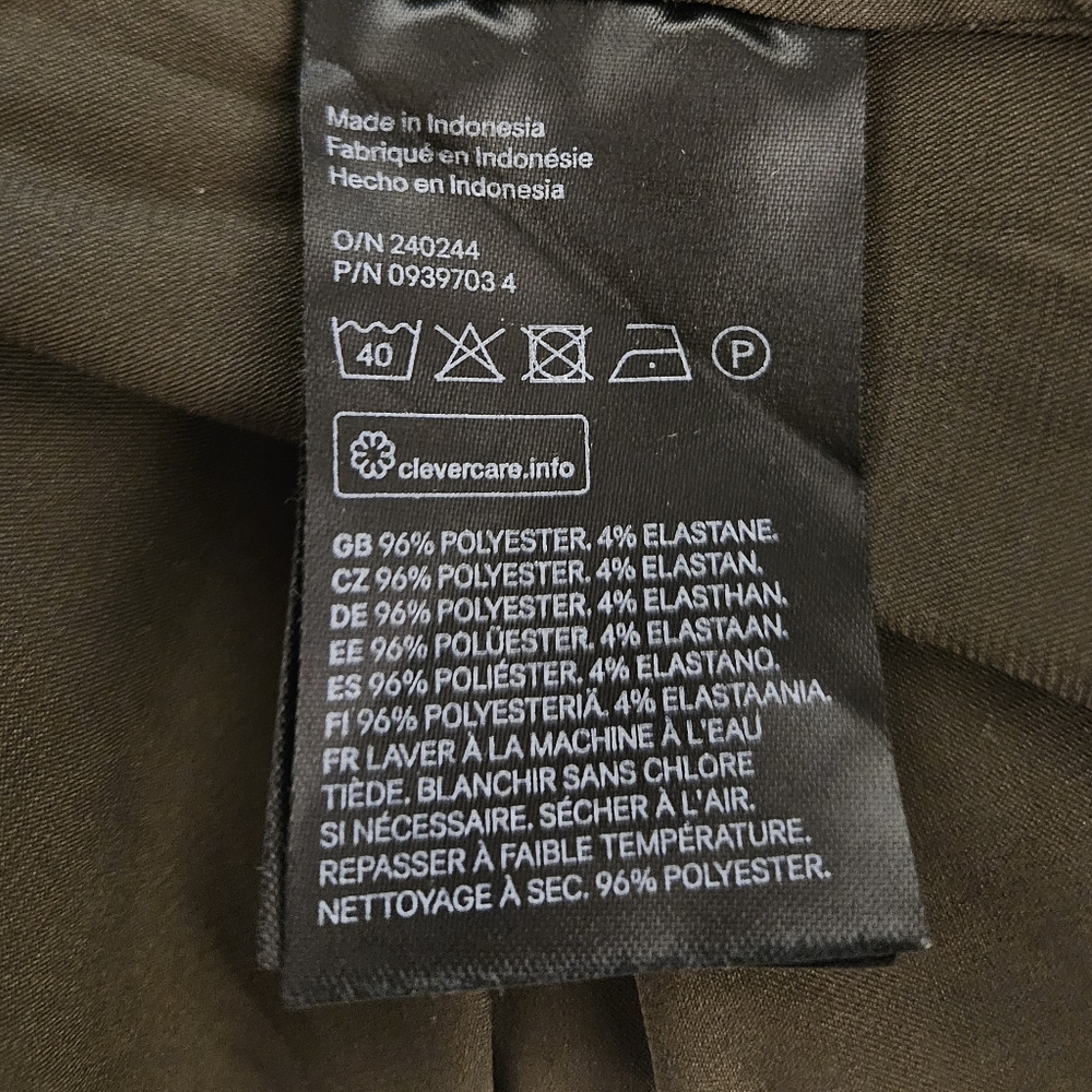 H&M Olive Button Down Shirt - Picture 5 of 5